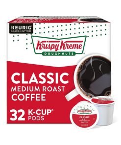 Krispy Kreme Classic, Single-Serve Keurig K-Cup Pods, Medium Roast Coffee Pods, 32 Count