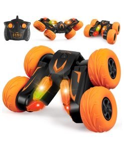 VILICO Electric Competitive RC Stunt Car Toy for Kids,Remote Control Car,Double-Sided Rotation 360°,High-Speed 4WD Off-Road Vehicle for Boys Girls,Gift Toys for Boys 3 4 5 6 7 8 9 10 11 12 Year Old