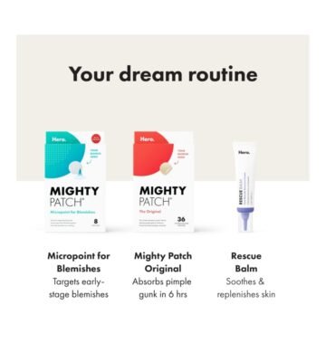 Mighty Patch Original from Hero Cosmetics – Hydrocolloid Acne Pimple Patch for Covering Zits and Blemishes, Spot Stickers for Face and Skin, Vegan-friendly and Not Tested on Animals (36 Count) - Image 8