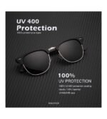 KALIYADI Polarized Sunglasses for Men and Women Semi-Rimless Frame Driving Sun glasses UV Blocking - Image 4