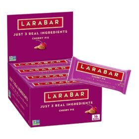 Larabar Cherry Pie, Gluten Free Vegan Fruit & Nut Bar, 1.7 oz Bars, 16 Ct