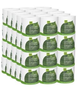 Seventh Generation White Toilet Paper 2-ply 100% Recycled Paper, 500 sheets, Pack of 60