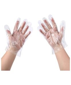 Disposable Food Prep Gloves – 500 Piece Plastic Food Safe Disposable Gloves, Food Handling, One Size Fits Most (500 PCS）