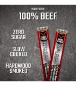 Jack Link's Beef Sticks, Zero Sugar, Original – Protein Snack, Meat Stick with 6g of Protein, Made with 100% Beef, No Added MSG** – 0.92 Oz. (20 Count) - Image 4