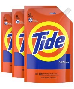 Tide Laundry Detergent Liquid Soap Pouches, High Efficiency (He), Original Scent, 93 Total Loads (Pack Of 3)
