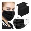 100PCS 3 Ply Black Disposable Face Mask Filter Protection Face Masks