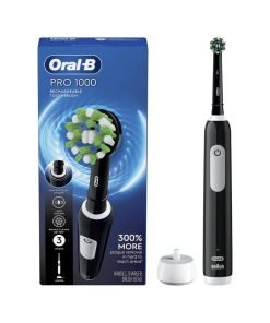 Oral-B Pro 1000 Rechargeable Electric Toothbrush, Black