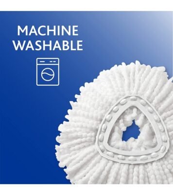 O-Cedar Easywring Microfiber Spin Mop & Bucket Floor Cleaning System with 4 Extra Refills - Image 4