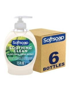 Softsoap Moisturizing Liquid Hand Soap, Soothing Clean Aloe Vera – 7.5 Fl Oz (Pack of 6)