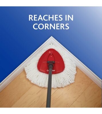 O-Cedar Easywring Microfiber Spin Mop & Bucket Floor Cleaning System with 4 Extra Refills - Image 5