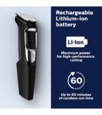 Philips Norelco Multigroomer All-in-One Trimmer Series 3000, 13 Piece Mens Grooming Kit, for Beard, Face, Nose, and Ear Hair Trimmer and Hair Clipper, NO Blade Oil Needed, MG3750/60 - Image 4