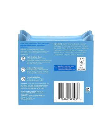 Neutrogena Cleansing Fragrance Free Makeup Remover Face Wipes, Cleansing Facial Towelettes for Waterproof Makeup, Alcohol-Free, Unscented, 100% Plant-Based Fibers, Twin Pack, 2 x 25 ct - Image 8