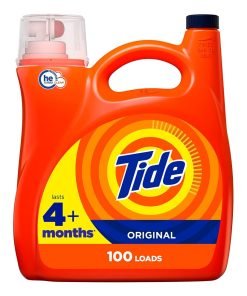 Tide Liquid Laundry Detergent, Original, 100 loads, 146 fl oz, HE Compatible
