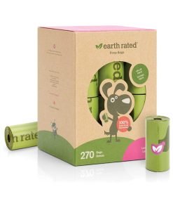 Earth Rated Dog Poop Bags, Guaranteed Leak Proof and Extra Thick Waste Bag Refill Rolls For Dogs, Lavender Scented, 270 Count