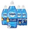 Dawn Ultra Dishwashing Liquid Dish Soap (4×19.4 Fl oz) + Non-Scratch Sponge (2 Count), Original Scent