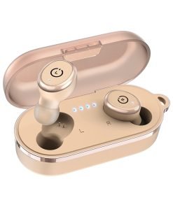 TOZO T10 Bluetooth 5.3 Wireless Earbuds with Wireless Charging Case IPX8 Waterproof Stereo Headphones in Ear Built in Mic Headset Premium Sound with Deep Bass for Sport Khaki (2022 Upgraded)