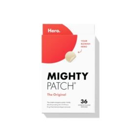 Mighty Patch Original from Hero Cosmetics – Hydrocolloid Acne Pimple Patch for Covering Zits and Blemishes, Spot Stickers for Face and Skin, Vegan-friendly and Not Tested on Animals (36 Count)