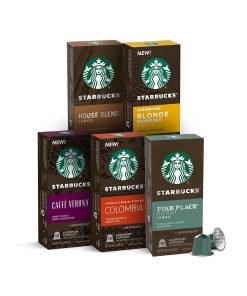 Starbucks by Nespresso Variety Pack Coffee (50-count single serve capsules, compatible with Nespresso Original Line System)