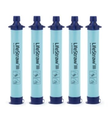 LifeStraw Personal Water Filter for Hiking, Camping, Travel, and Emergency Preparedness