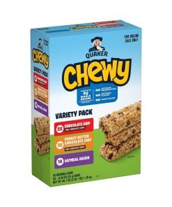 Quaker Chewy Granola Bars, 3 Flavor Variety Pack,58 Count (Pack of 1)