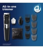 Philips Norelco Multigroomer All-in-One Trimmer Series 3000, 13 Piece Mens Grooming Kit, for Beard, Face, Nose, and Ear Hair Trimmer and Hair Clipper, NO Blade Oil Needed, MG3750/60 - Image 9