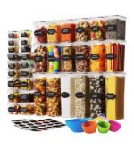 Chef's Path Airtight Food Storage Container Set with Lids – Superior Variety Pack of 36 for Kitchen & Pantry Organization, – BPA Free Kitchen Storage Containers for Cereal, Flour &, Sugar