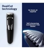 Philips Norelco Multigroomer All-in-One Trimmer Series 3000, 13 Piece Mens Grooming Kit, for Beard, Face, Nose, and Ear Hair Trimmer and Hair Clipper, NO Blade Oil Needed, MG3750/60 - Image 7