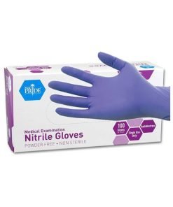 MedPride Powder-Free Nitrile Exam Gloves, Medium, Box/100