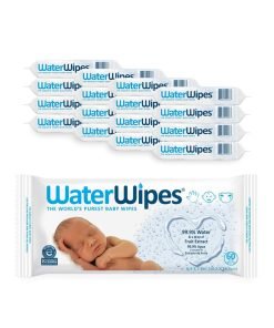 WaterWipes Original Baby Wipes, 99.9% Water Based Wipes, Unscented & Hypoallergenic for Sensitive Skin, Diaper Wipe, 960 count (16 packs)