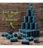 GREENER WALKER Poop Bags for Dog Waste-540 Bags,Extra Thick Strong 100% Leak Proof Dog waste Bags (Deep Green) - Image 5