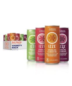 IZZE Sparkling Juice, 4 Flavor Variety Pack, 8.4 Fl Oz (24 Count)