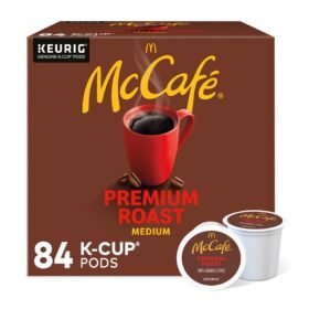 McCafe Premium Medium Roast K-Cup Coffee Pods, Premium Roast, 84 Count