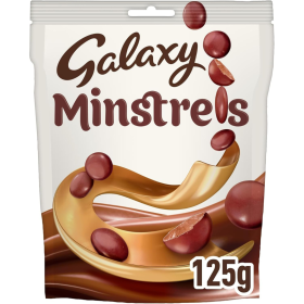 Galaxy Minstrels Milk Chocolate Pouch 125g Chocolate Bag