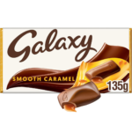 Galaxy Caramel Chocolate Block, Chocolate Gift, Milk Chocolate, Movie Night Snacks, 135g