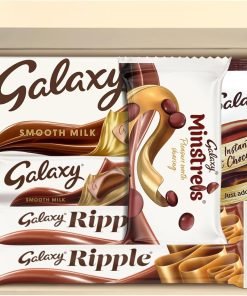 Chocohugs Chocolate Gift Hamper Box | Filled with Galaxy Full Sized Bars Smooth Milk, Minstrels, Hot Chocolate | Letter Box Friendly | Box of Chocolates Gift Hamper | Sweet Treat Box