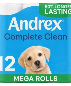 Andrex Complete Clean Mega Toilet Rolls x12
