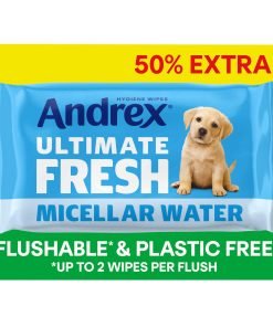 Andrex Ultimate Fresh Mega Flushable Moist Toilet Tissue Wipes Single Pack 50% Extra Sheets x56